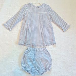 NWT The Oaks Girls blue check outfit